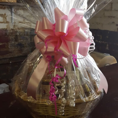 Gift Basket - Pink Bow